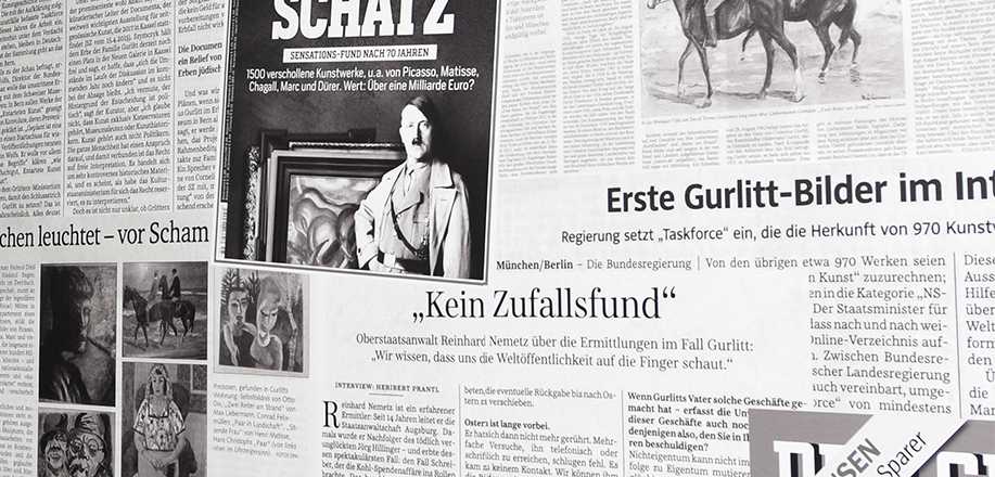 Zeitungsauschnitte zum Schwabinger Kunstfund