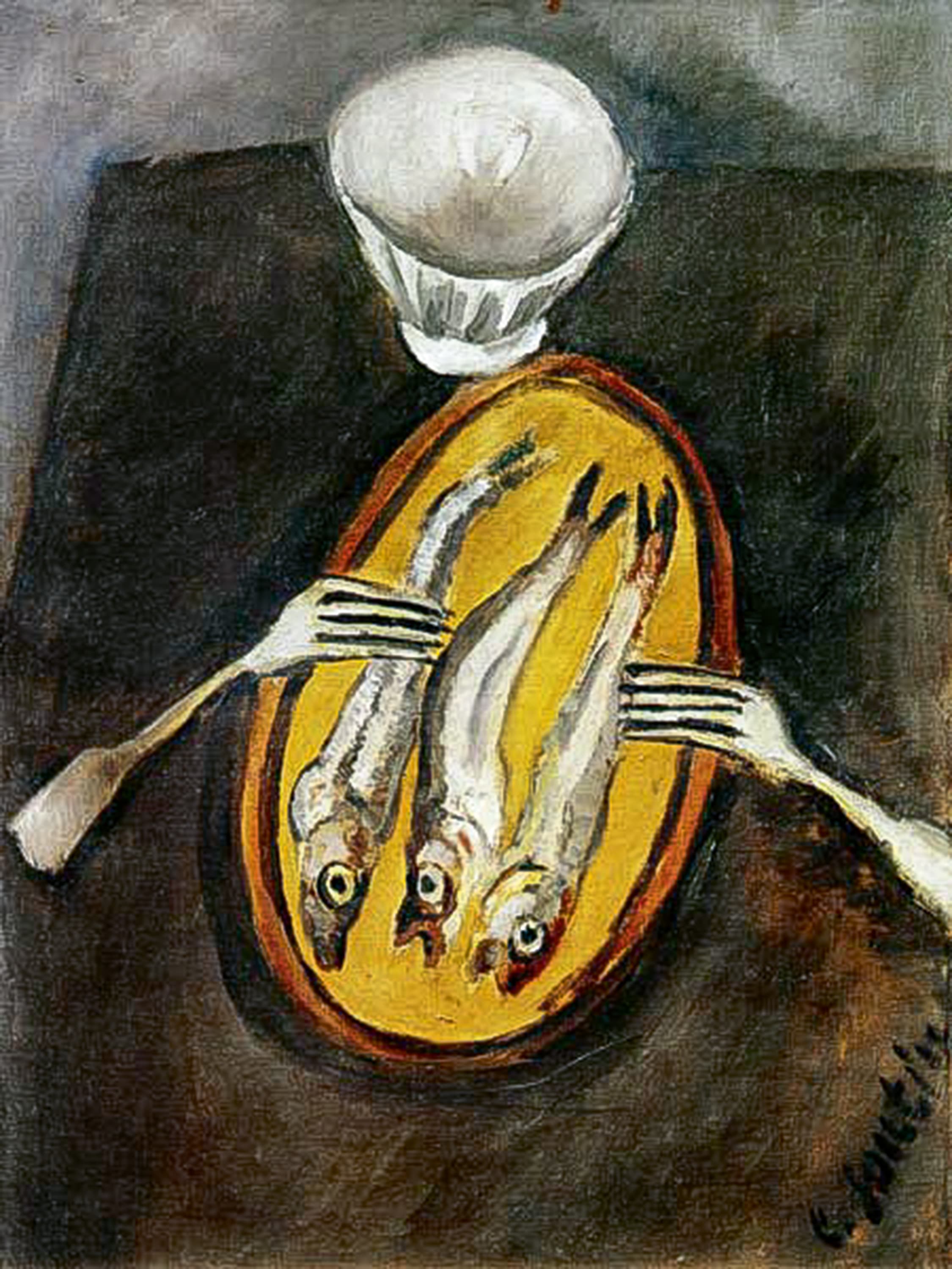 Chaïm Soutine, Nature morte aux harengs, 1916