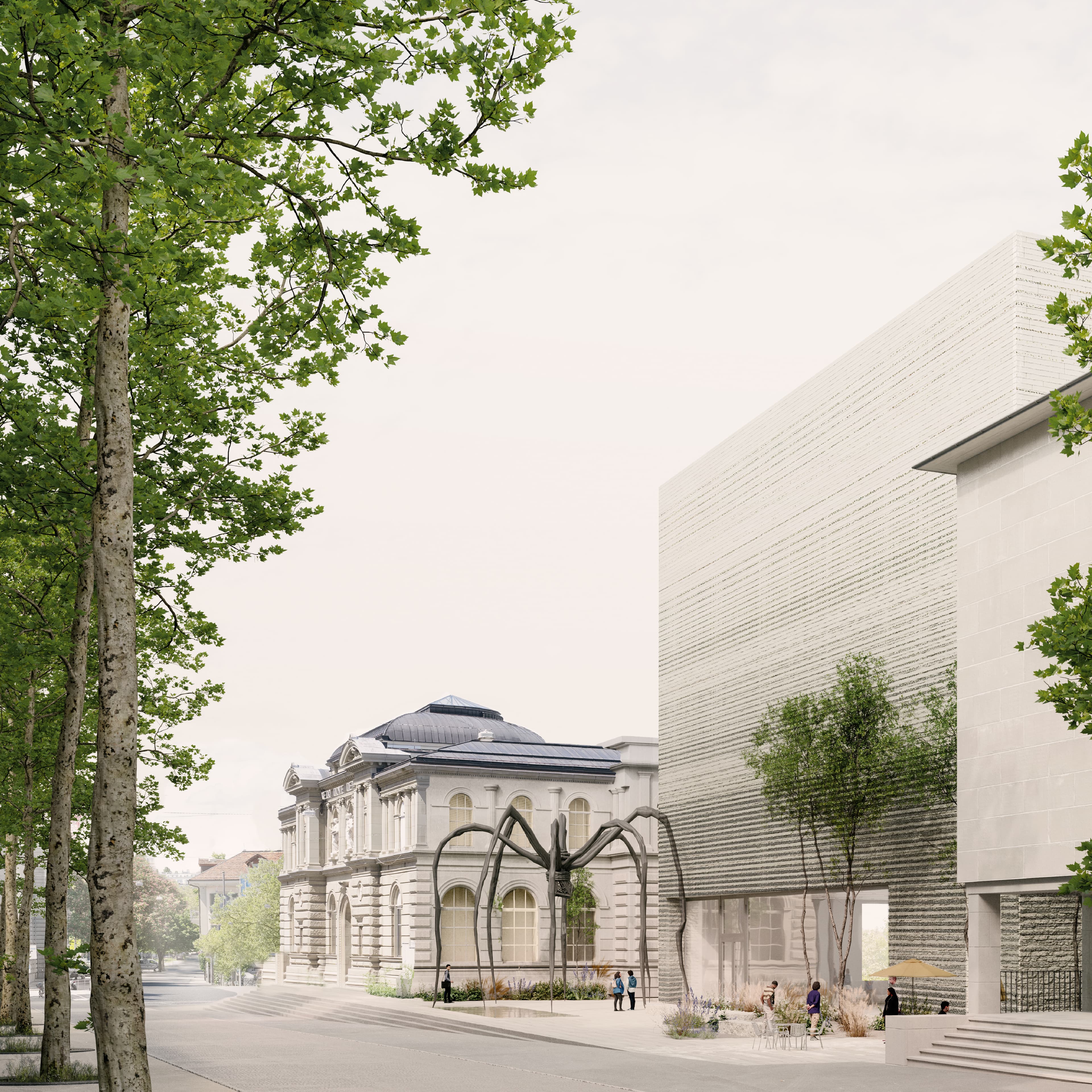 Zukunft Kunstmuseum Bern Rendering Siegerprojekt "Eiger"