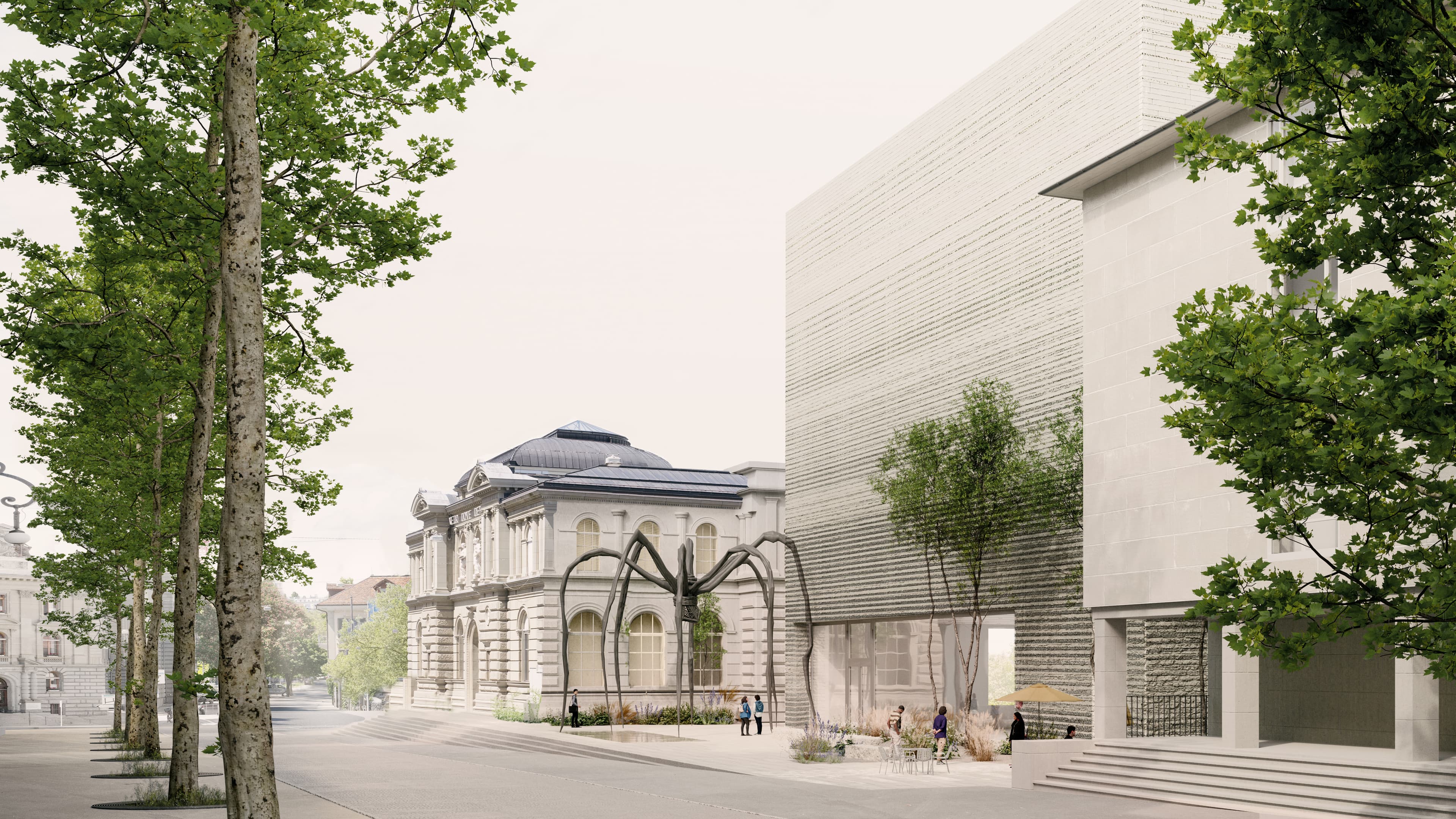 Rendering Siegerprojekt «Eiger», Blick vom Waisenhausplatz