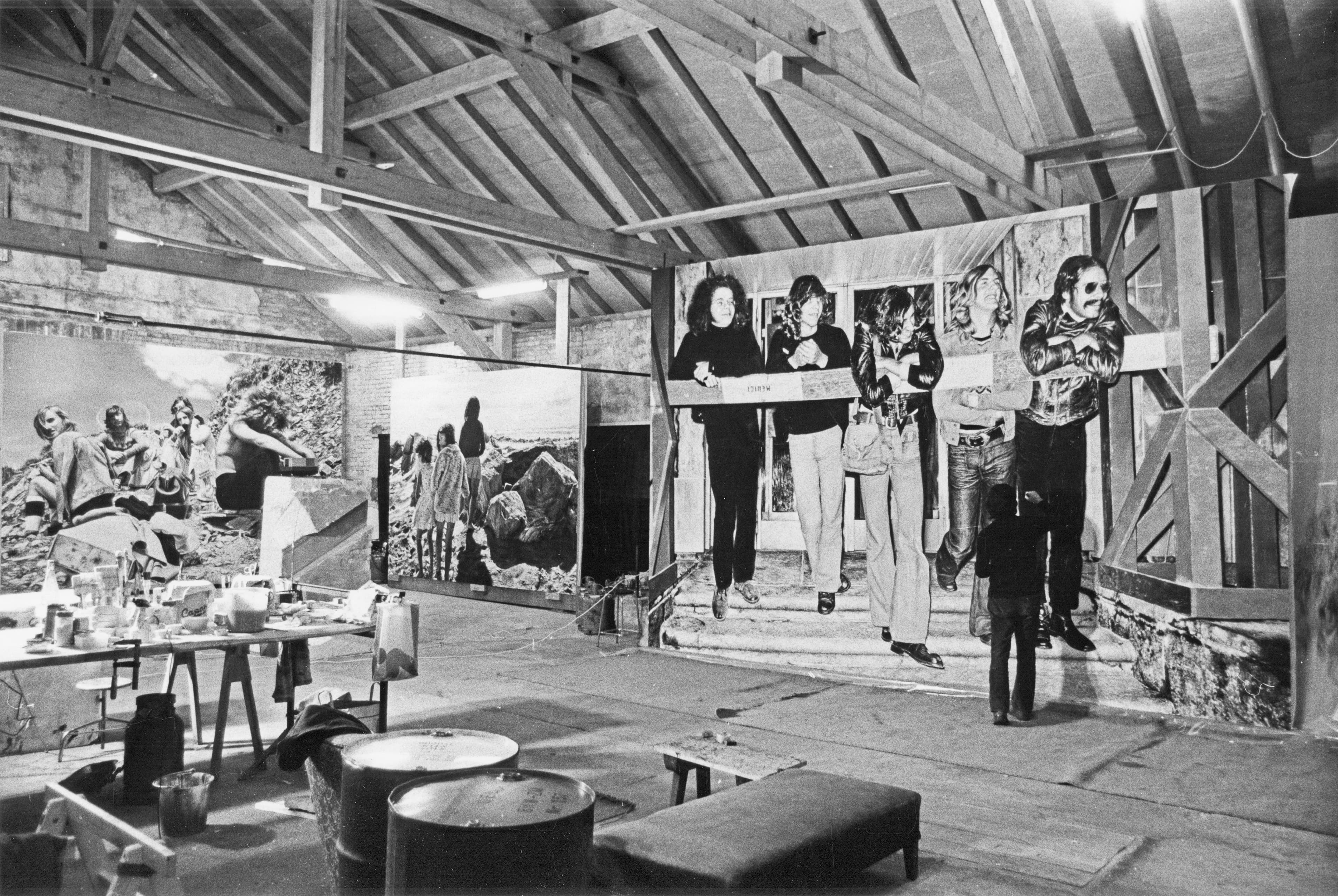 Foto von Franz Gertsch im Atelier