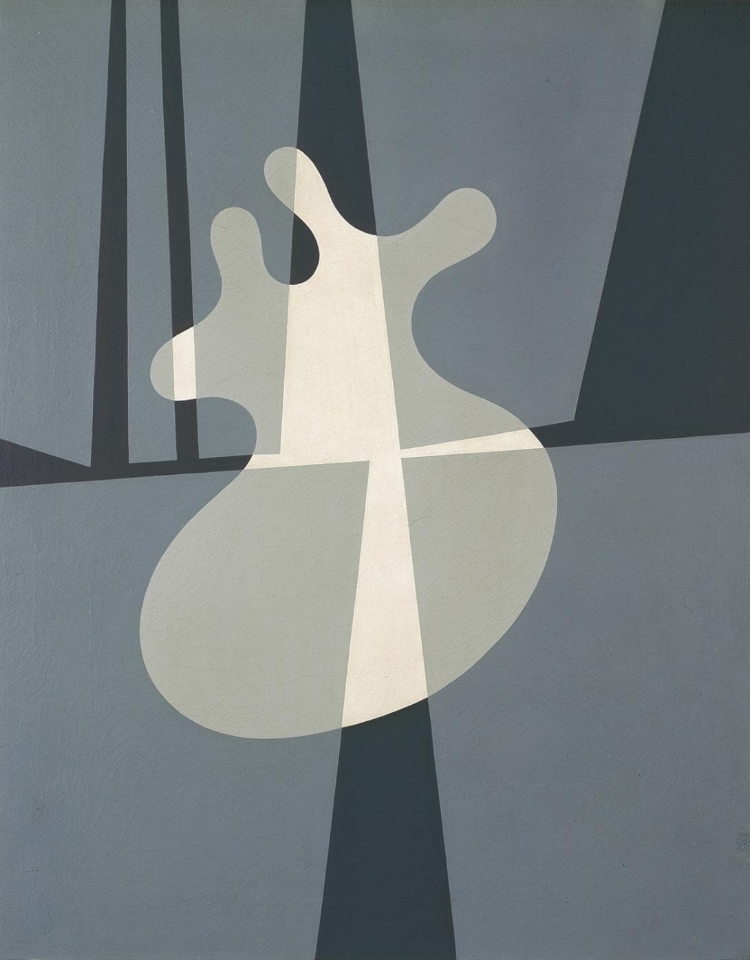 Hans Arp, Duogemälde nach einer mit Sophie Taeuber gemeinsam ausgeführten Zeichnung, 1948/1949