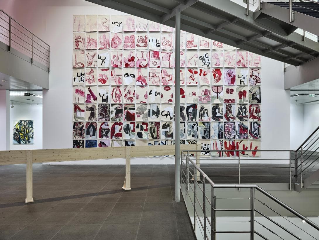 Exhibition view: Amy Sillman. Oh, Clock! Kunstmuseum Bern 2024