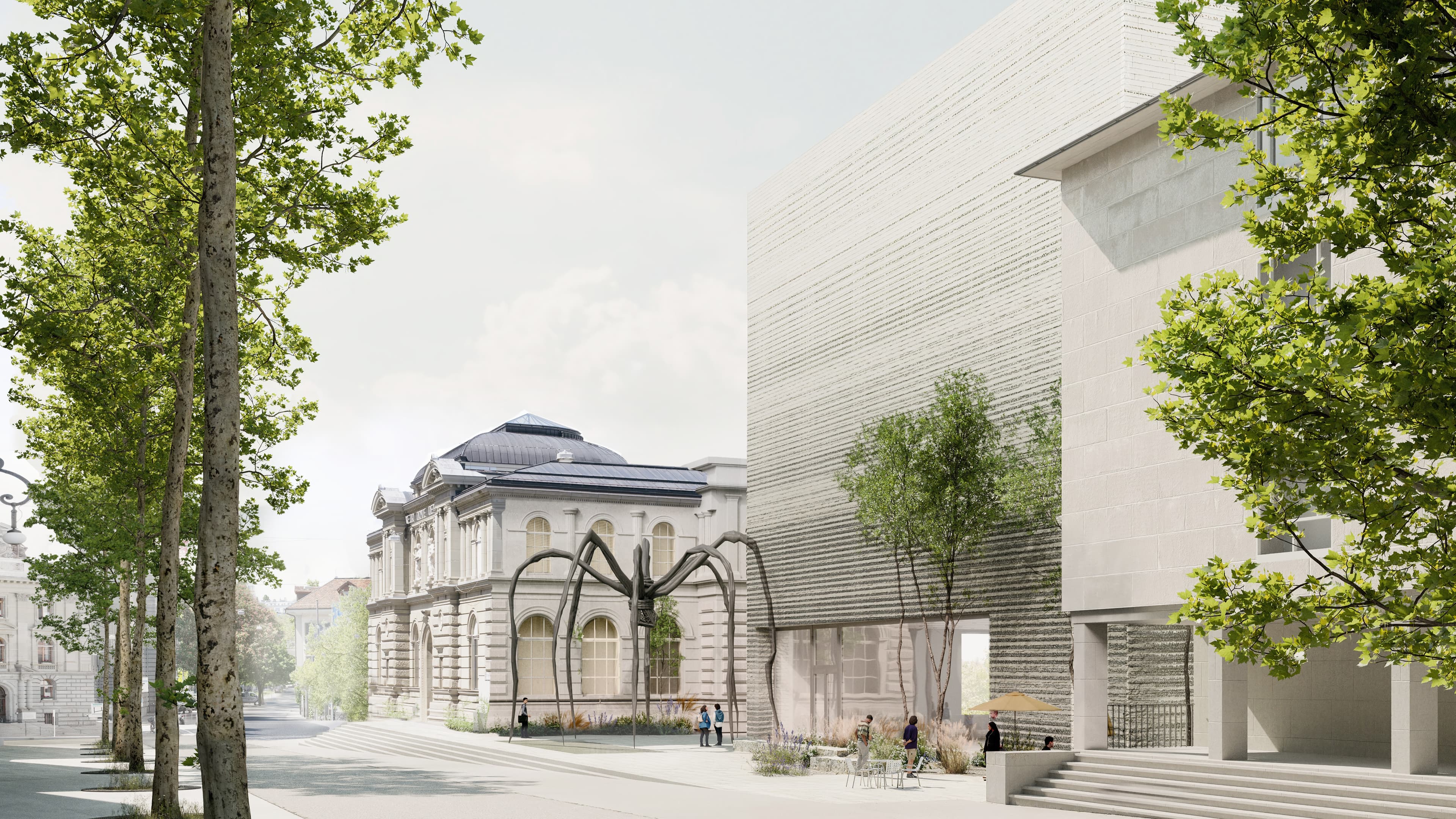 Rendering Siegerprojekt «Eiger», Blick vom Waisenhausplatz