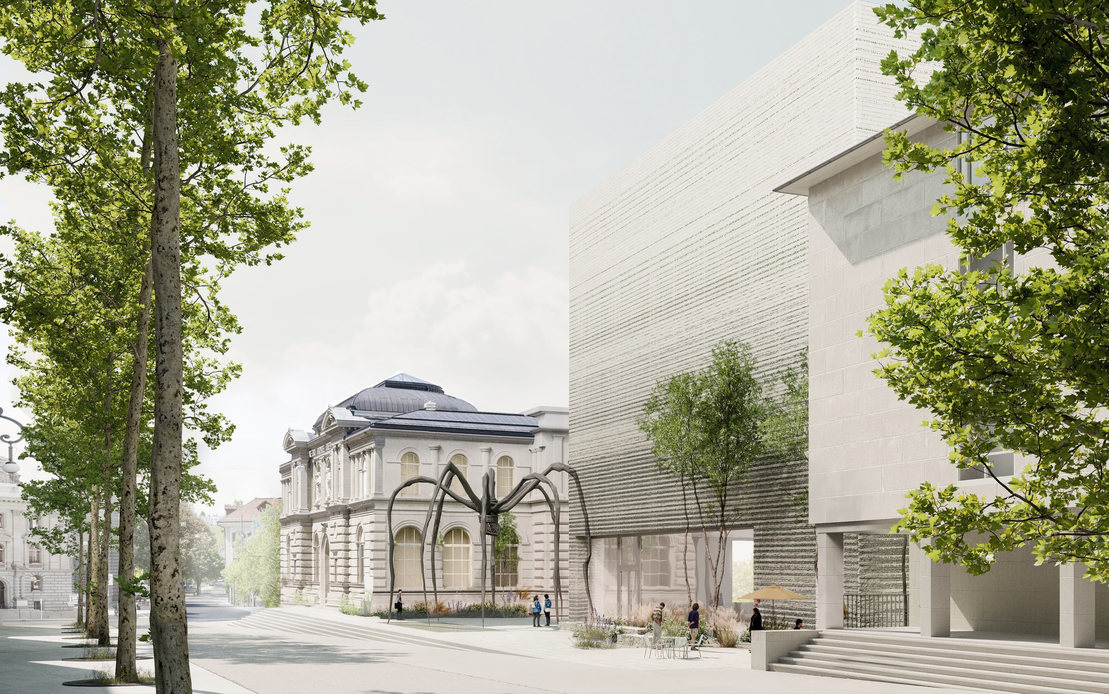 Rendering Siegerprojekt «Eiger», Blick vom Waisenhausplatz