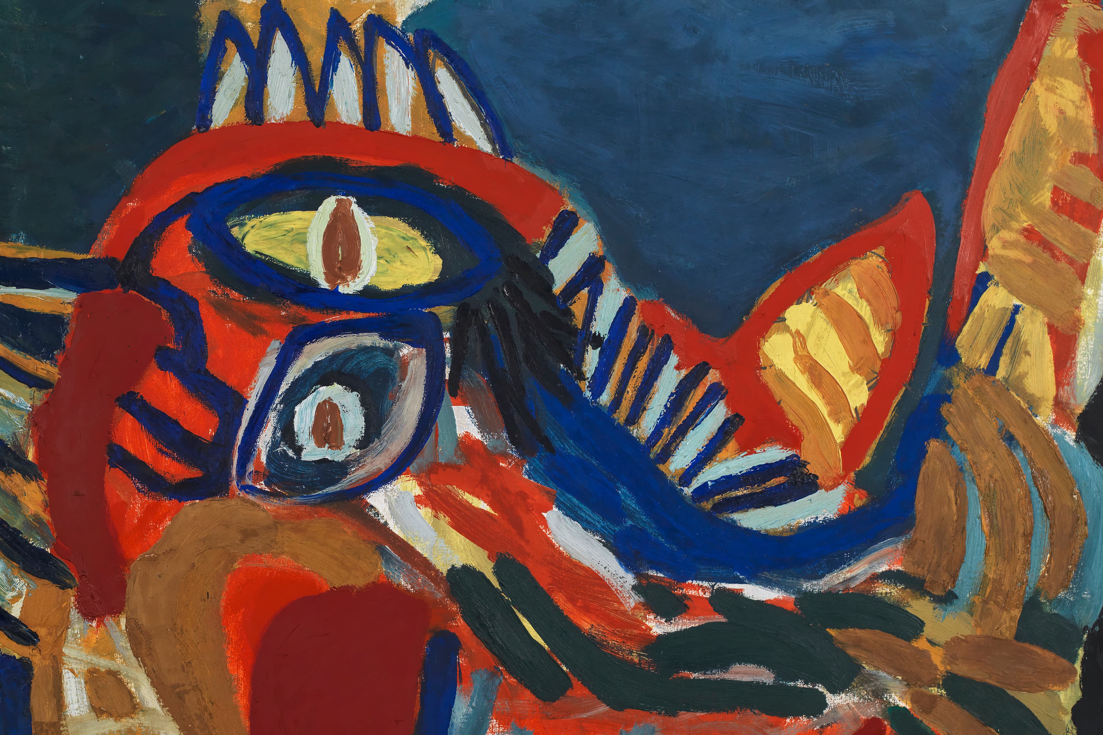 Karel Appel, Le coq furieux (Ausschnitt), 1952