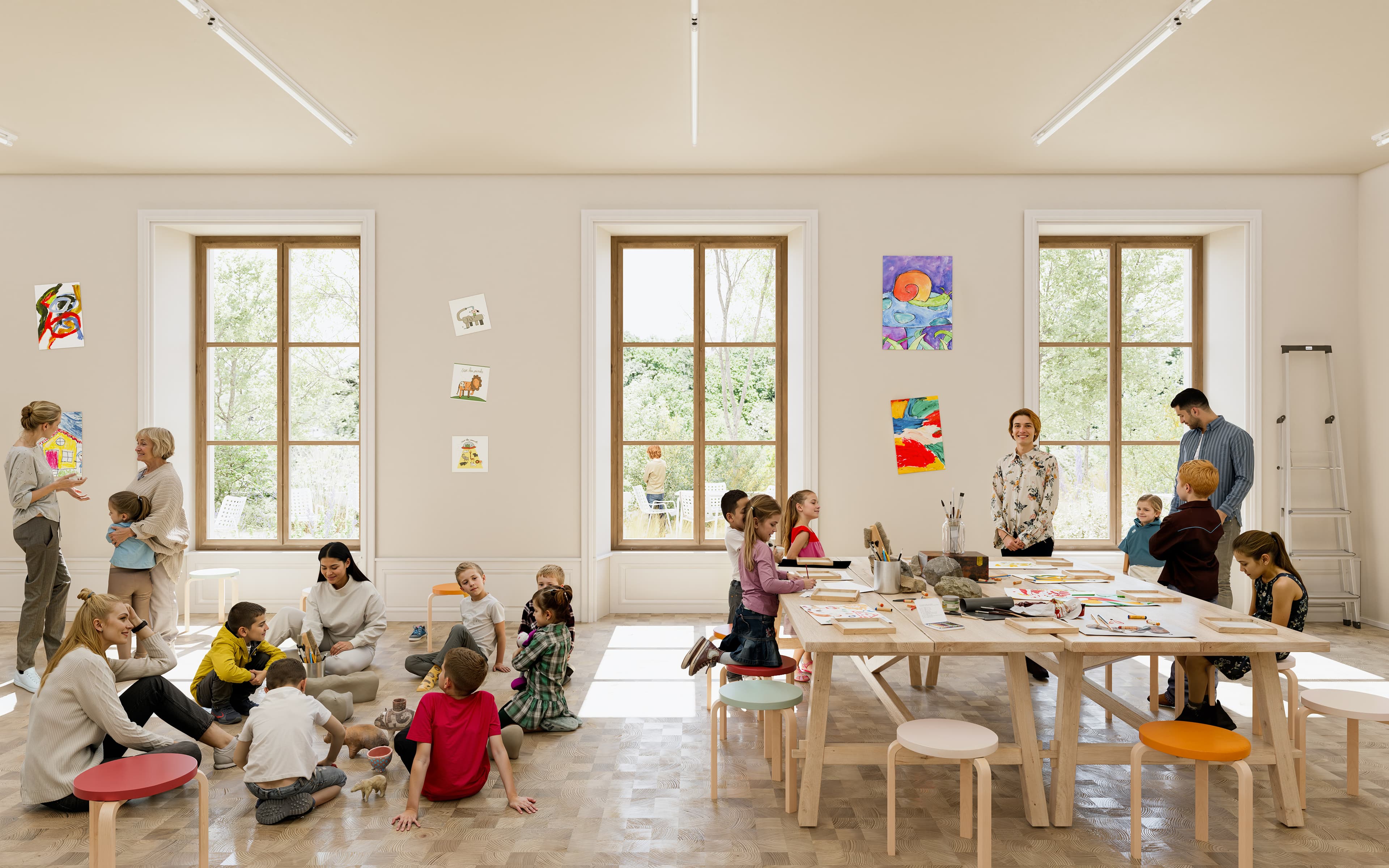 Rendering Siegerprojekt «Eiger»: Kunstvermittlung/ Visualisierung: Studio Blomen, Zürich