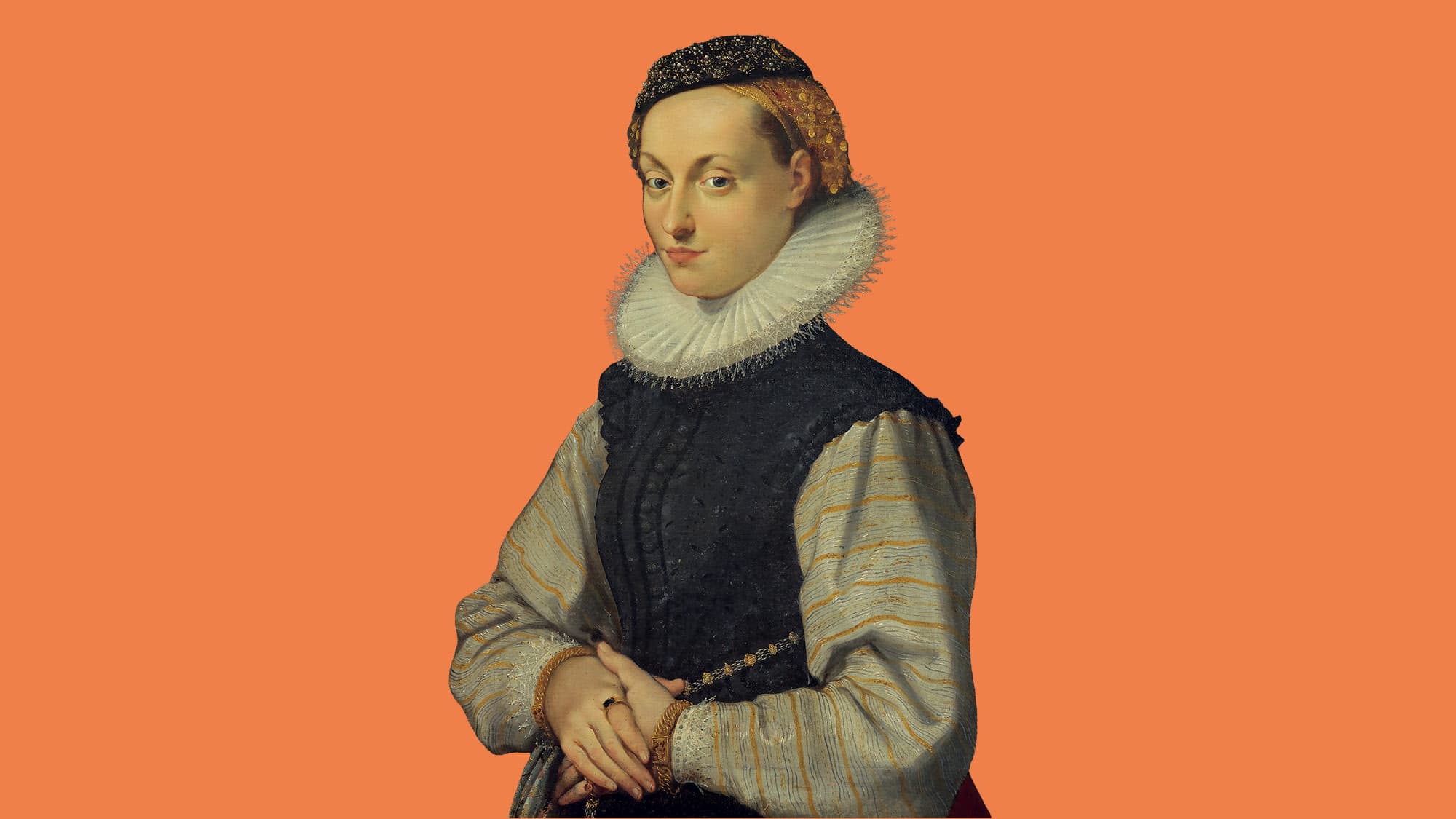 Joseph Heintz d. Ä., Bildnis einer Dame (Detail)